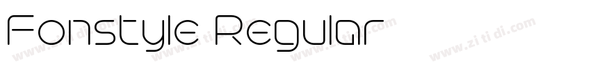 Fonstyle Regular字体转换